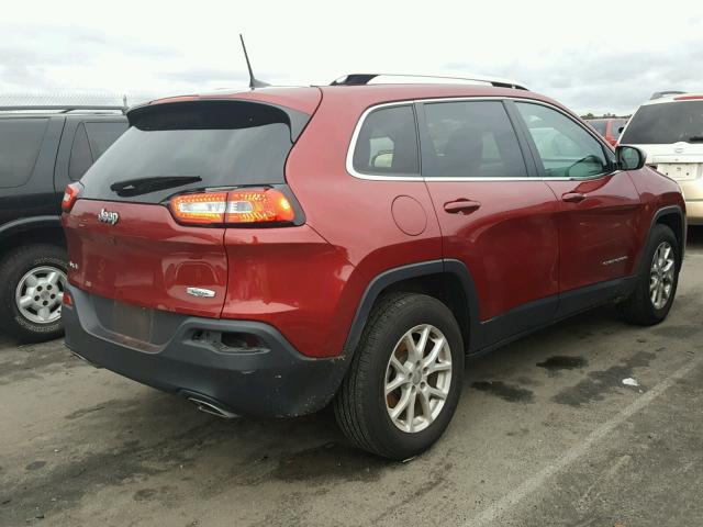 1C4PJMCS9HW575500 - 2017 JEEP CHEROKEE L RED photo 4