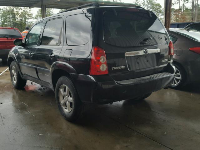 4F2YZ96145KM43504 - 2005 MAZDA TRIBUTE S BLACK photo 3