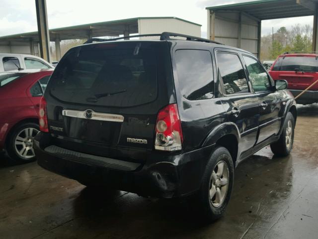 4F2YZ96145KM43504 - 2005 MAZDA TRIBUTE S BLACK photo 4