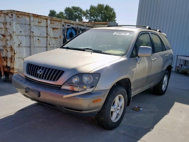 JT6HF10U6Y0116574 - 2000 LEXUS RX 300 TAN photo 2