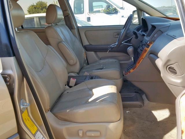 JT6HF10U6Y0116574 - 2000 LEXUS RX 300 TAN photo 5