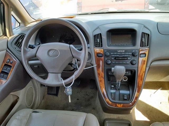 JT6HF10U6Y0116574 - 2000 LEXUS RX 300 TAN photo 9