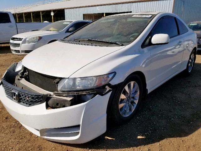 2HGFG1B84AH503866 - 2010 HONDA CIVIC EX WHITE photo 2