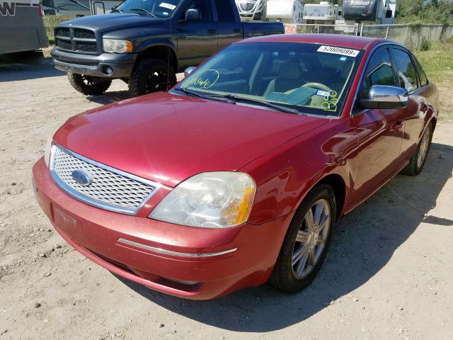 1FAHP25177G159178 - 2007 FORD FIVE HUNDR RED photo 2