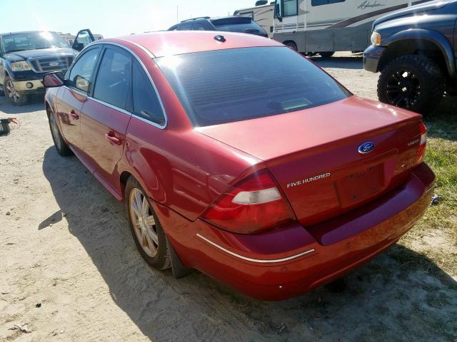 1FAHP25177G159178 - 2007 FORD FIVE HUNDR RED photo 3