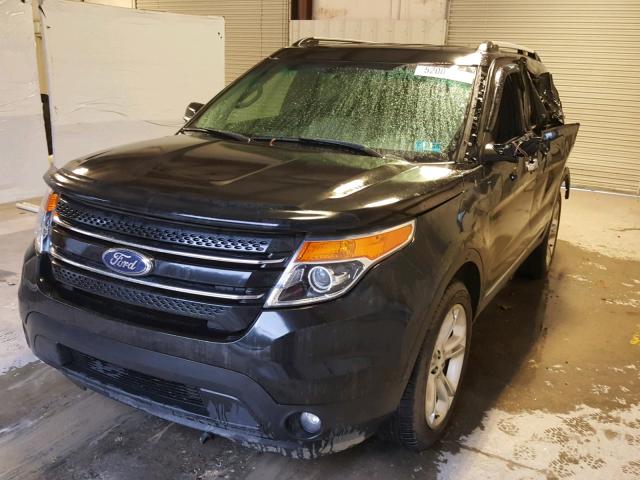 1FM5K8F83FGA05104 - 2015 FORD EXPLORER L BLACK photo 2