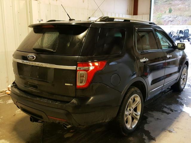 1FM5K8F83FGA05104 - 2015 FORD EXPLORER L BLACK photo 4