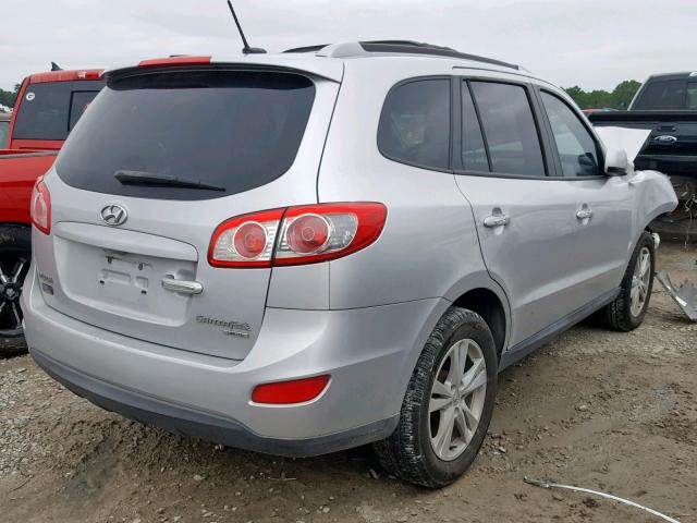 5NMSK3ABXAH393091 - 2010 HYUNDAI SANTA FE L SILVER photo 4