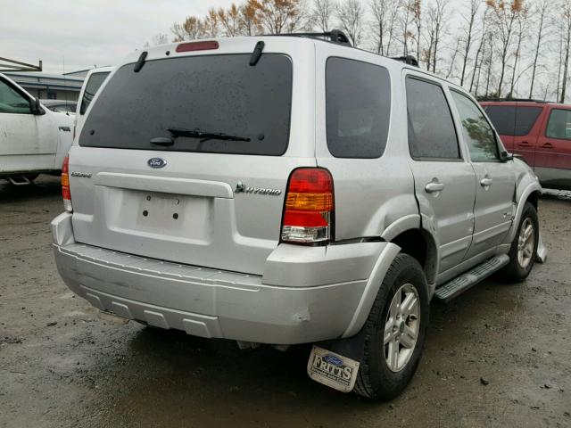 1FMCU95H16KC87622 - 2006 FORD ESCAPE HEV SILVER photo 4