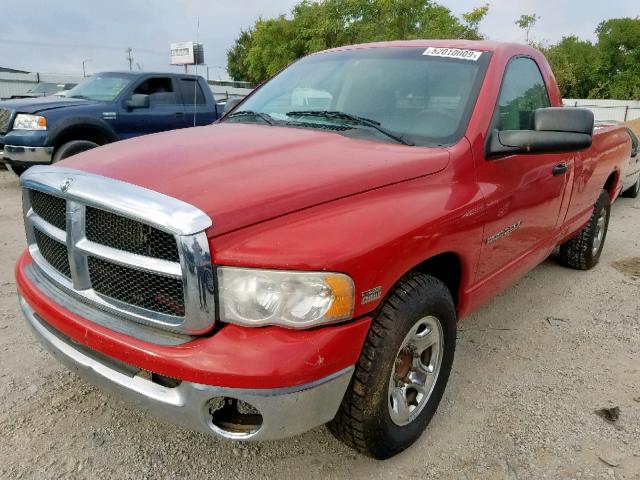 3D7KR26D75G734728 - 2005 DODGE RAM 2500 S Qırmızı foto 2