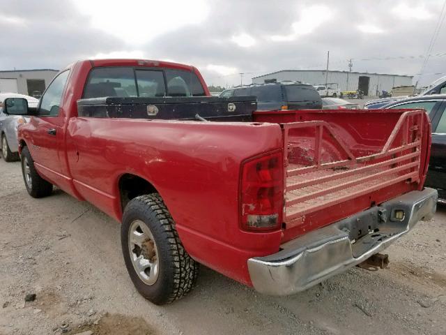 3D7KR26D75G734728 - 2005 DODGE RAM 2500 S Qırmızı foto 3
