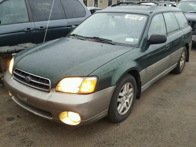 4S3BH675017667035 - 2001 SUBARU LEGACY OUT GREEN photo 2