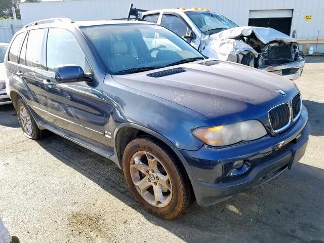 5UXFA13505LY14027 - 2005 BMW X5 3.0I BLUE photo 1