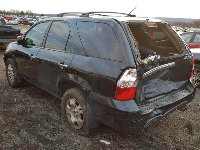 2HNYD18613H518618 - 2003 ACURA MDX TOURIN BLACK photo 3