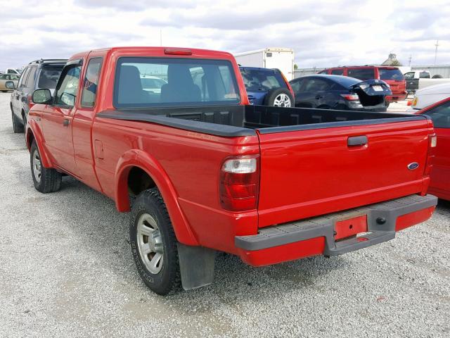 1FTYR14U34PA65580 - 2004 FORD RANGER SUP RED photo 3