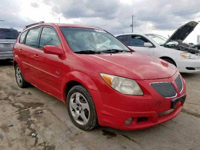 5Y2SL63895Z448339 - 2005 PONTIAC VIBE RED photo 1