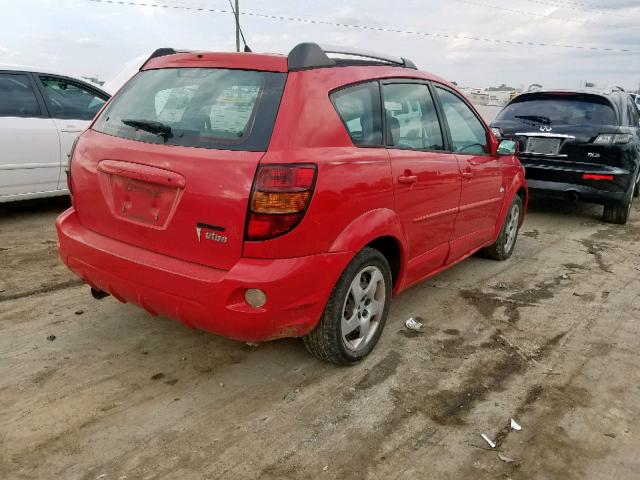 5Y2SL63895Z448339 - 2005 PONTIAC VIBE RED photo 9