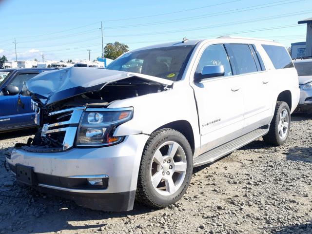 1GNSKKKC5FR278703 - 2015 CHEVROLET SUBURBAN K SILVER photo 2