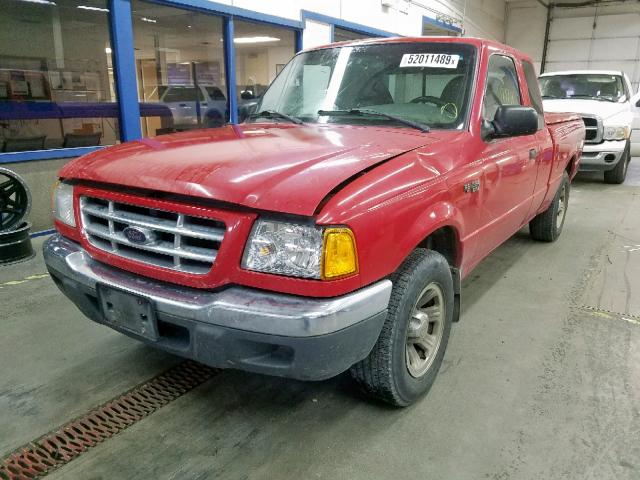 1FTYR14U31PA79460 - 2001 FORD RANGER SUP RED photo 2