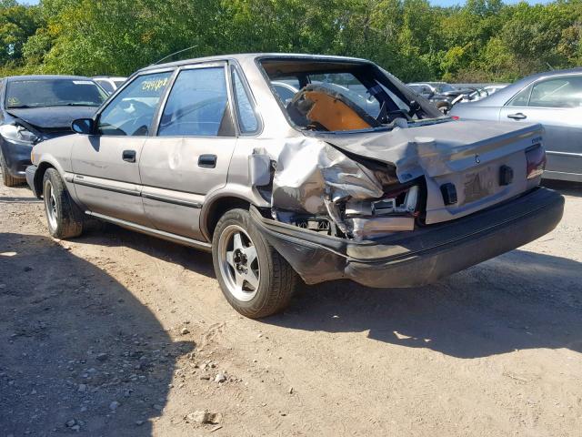 1Y1SK5165LZ032490 - 1990 GEO PRIZM GRAY photo 3