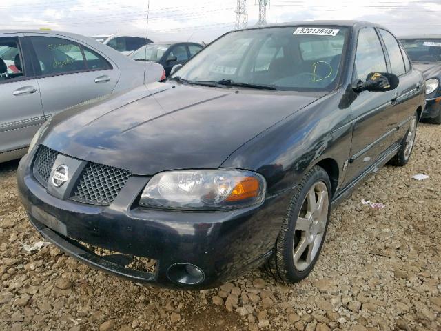 3N1AB51D16L480707 - 2006 NISSAN SENTRA SE- BLACK photo 2