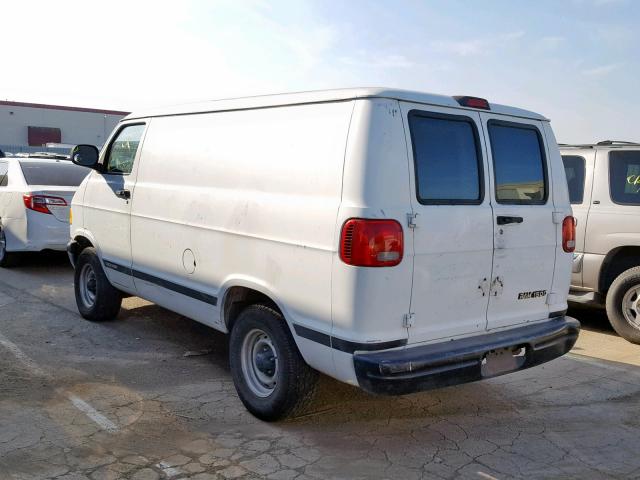 2B7HB11X3XK580416 - 1999 DODGE RAM VAN B1 WHITE photo 3