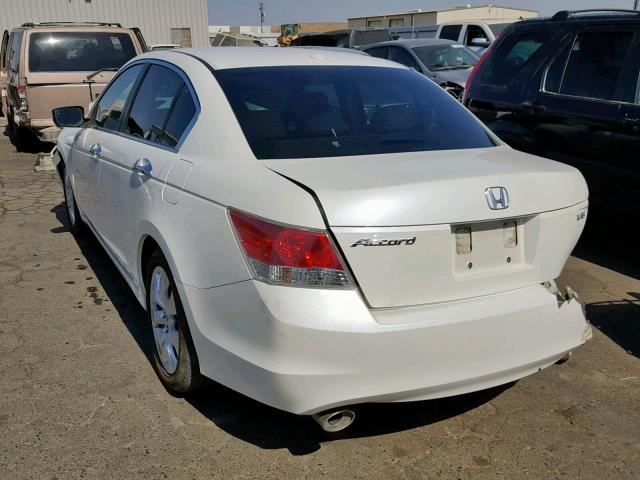 1HGCP36889A046160 - 2009 HONDA ACCORD EXL WHITE photo 3