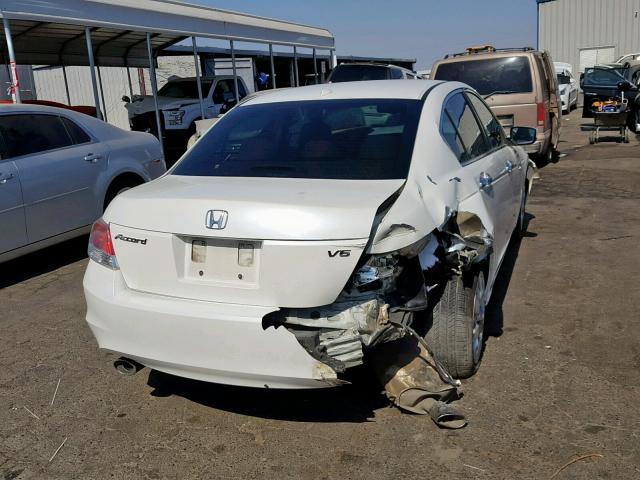 1HGCP36889A046160 - 2009 HONDA ACCORD EXL WHITE photo 4