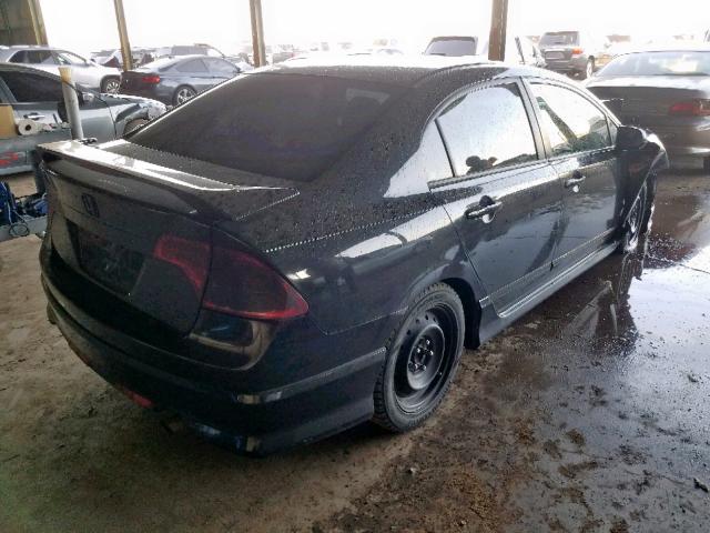 1HGFA168X7L080041 - 2007 HONDA CIVIC EX BLACK photo 4