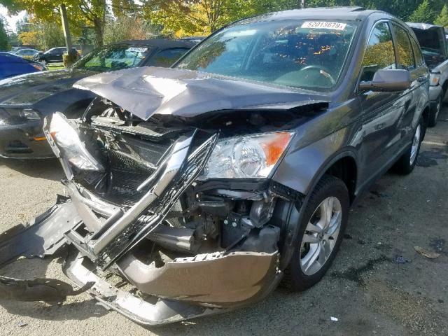 5J6RE4H78BL073405 - 2011 HONDA CR-V EXL SILVER photo 2