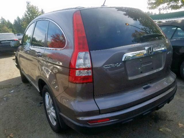 5J6RE4H78BL073405 - 2011 HONDA CR-V EXL SILVER photo 3