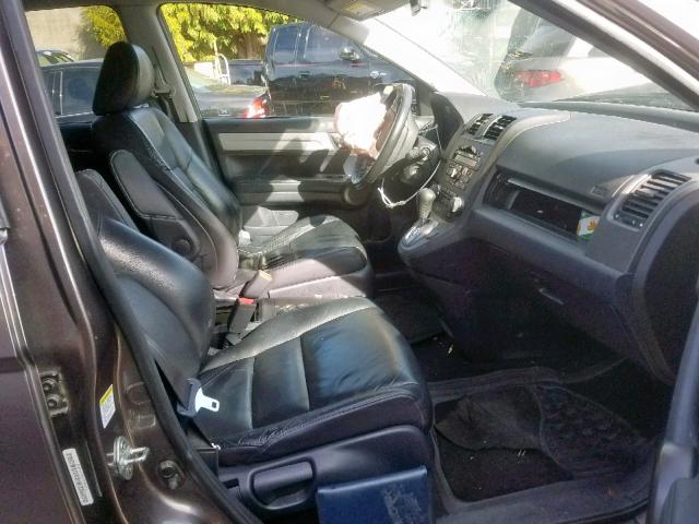 5J6RE4H78BL073405 - 2011 HONDA CR-V EXL SILVER photo 5