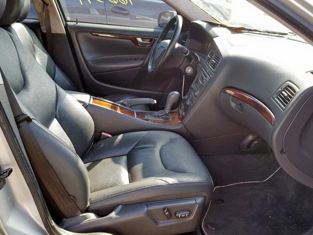 YV1RS592382673068 - 2008 VOLVO S60 2.5T SILVER photo 5