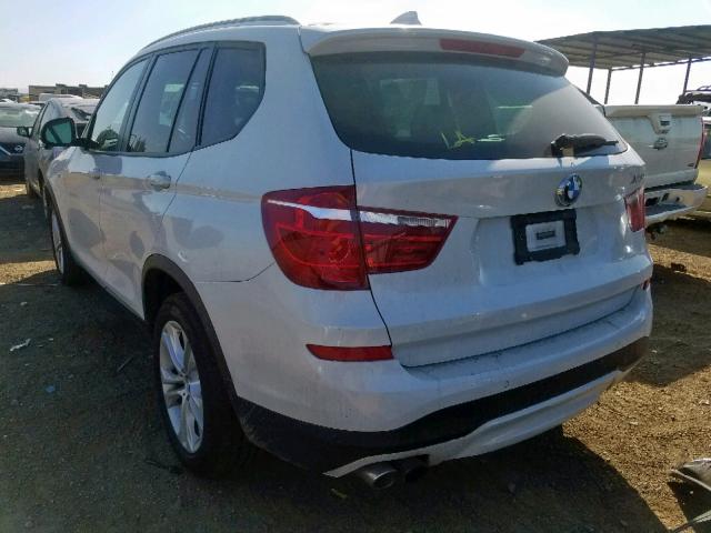 5UXWX7C5XG0S17893 - 2016 BMW X3 XDRIVE3 WHITE photo 3