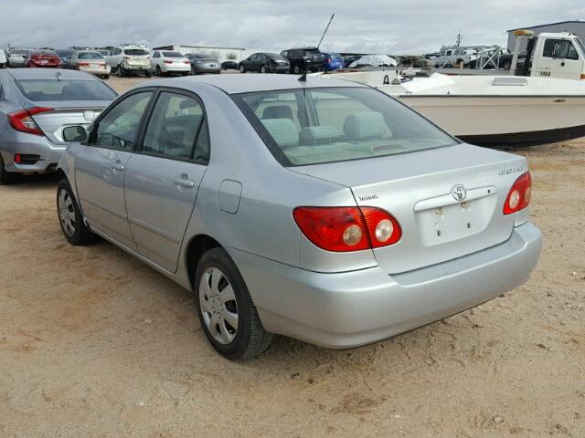 1NXBR32E27Z868329 - 2007 TOYOTA COROLLA CE SILVER photo 3