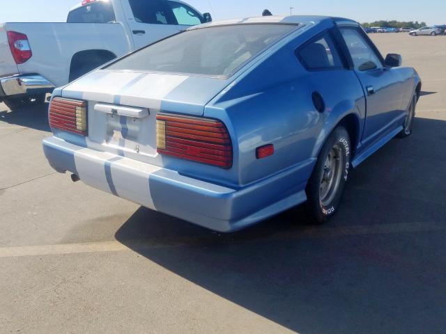 JN1HZ04SXCX432159 - 1982 DATSUN 280ZX BLUE photo 4