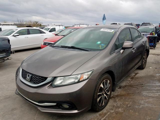 2HGFB2F92DH519222 - 2013 HONDA CIVIC EXL 棕色 照片 2