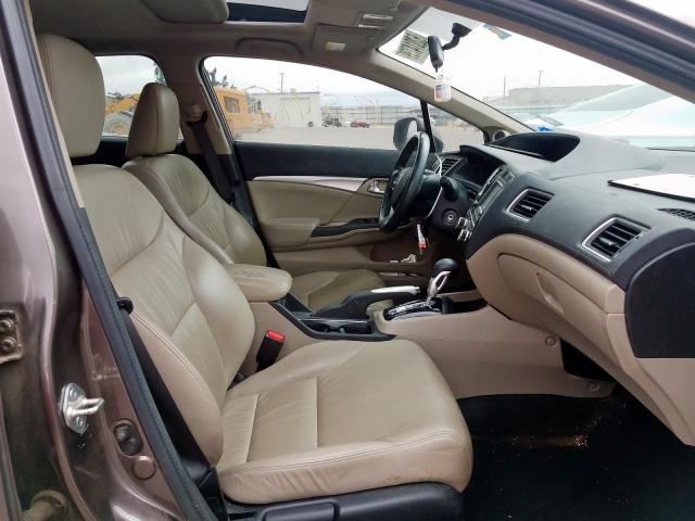 2HGFB2F92DH519222 - 2013 HONDA CIVIC EXL 棕色 照片 5