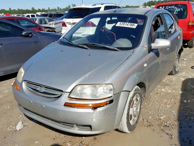 KL1TD52665B486087 - 2005 CHEVROLET AVEO BASE Gümüş foto 2