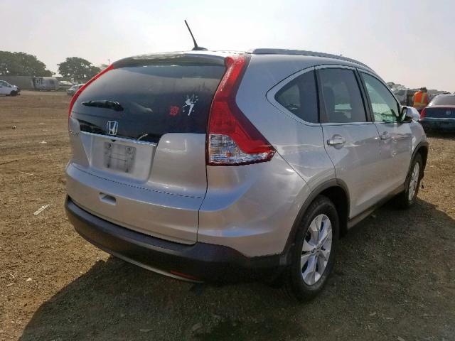 2HKRM3H74EH533512 - 2014 HONDA CR-V EXL SILVER photo 4