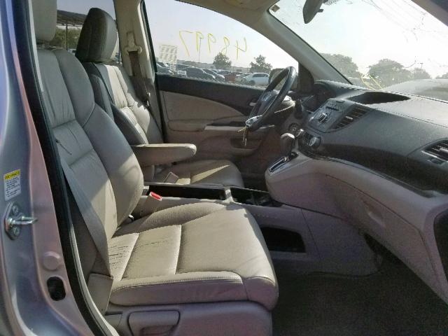 2HKRM3H74EH533512 - 2014 HONDA CR-V EXL SILVER photo 5