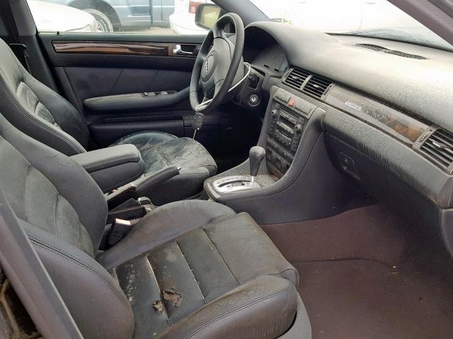 WAUED64B71N143263 - 2001 AUDI A6 2.7T QU BLACK photo 5