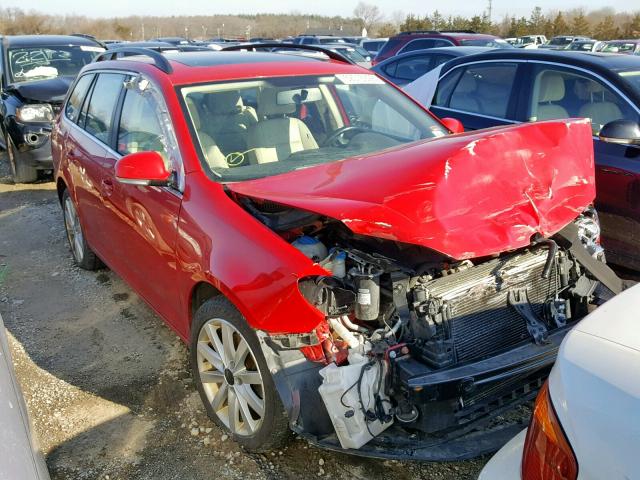 3VWPL7AJ1BM610282 - 2011 VOLKSWAGEN JETTA TDI RED photo 1