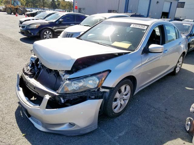 1HGCP368X8A035790 - 2008 HONDA ACCORD EXL SILVER photo 2