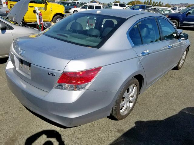 1HGCP368X8A035790 - 2008 HONDA ACCORD EXL SILVER photo 4