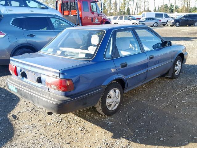 1Y1SK5469LZ175339 - 1990 GEO PRIZM BASE BLUE photo 4