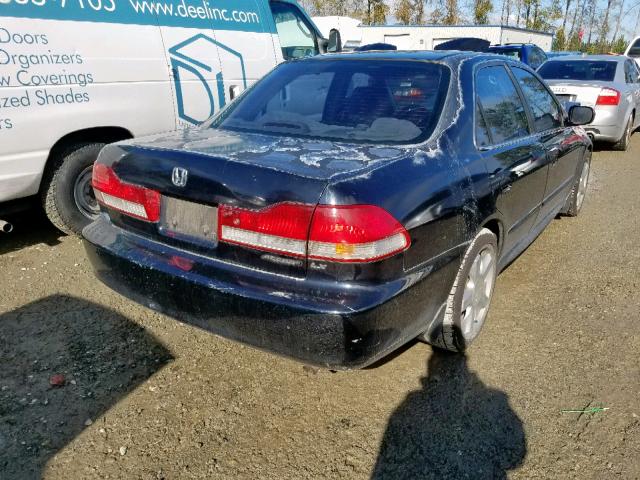 1HGCG56431A095408 - 2001 HONDA ACCORD LX BLACK photo 4