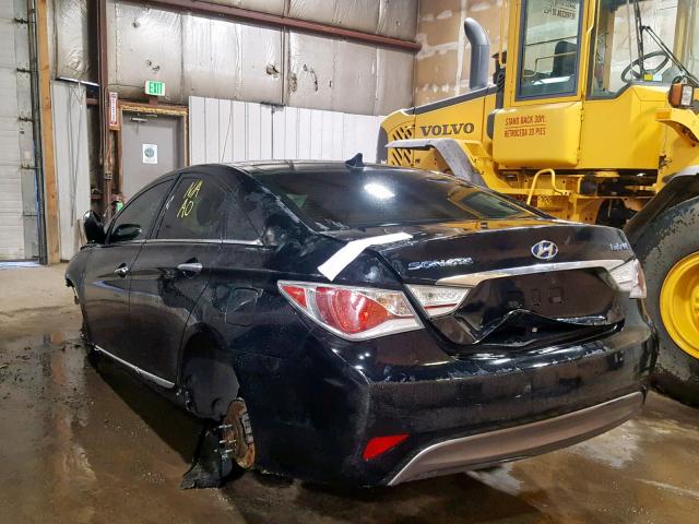 KMHEC4A47BA014024 - 2011 HYUNDAI SONATA HYB BLACK photo 3