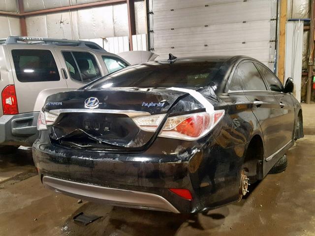 KMHEC4A47BA014024 - 2011 HYUNDAI SONATA HYB BLACK photo 4