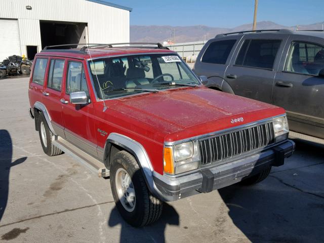 1J4FJ58S3NL227693 - 1992 JEEP CHEROKEE L RED photo 1